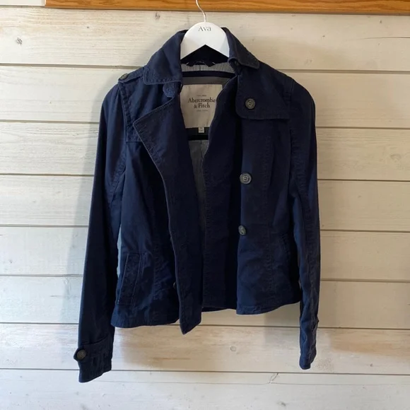 Women’s navy jackets. Pea coat style - Picture 1 of 7